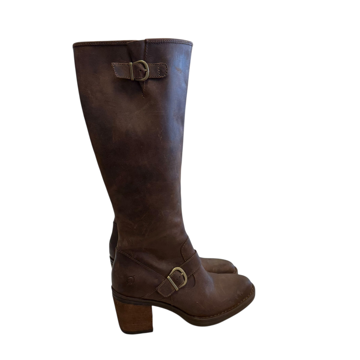 BORN BROWN LEATHER RIDING BOOTS NEW 251 SZ 8