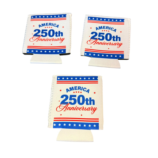 WHITE AMERICA 250TH KOOZIE 100