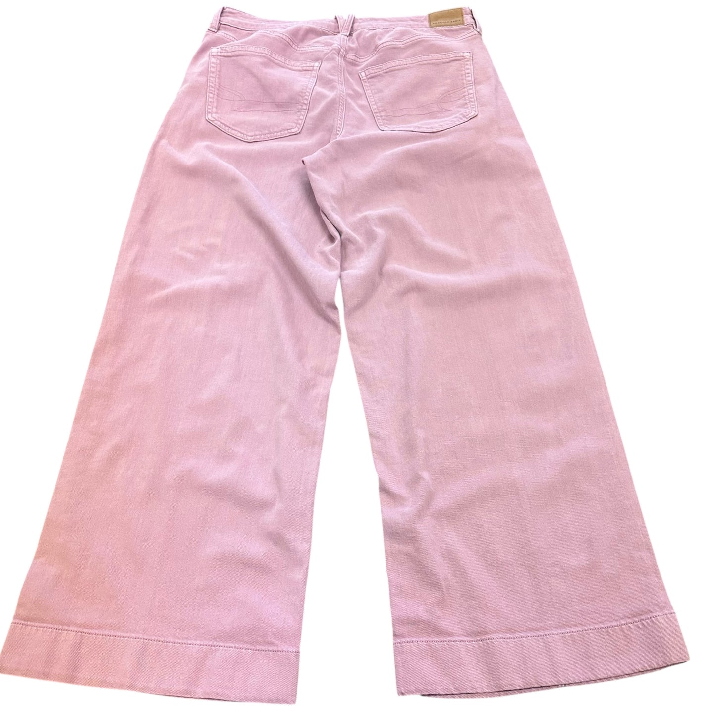 AMERICAN EAGLE WIDE LEG PANTS LIGHT PURPLE DUSTY ROSE COLOR 153 SZ 8