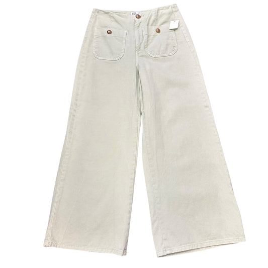 ZARA HIGH WAISTED LEG DENIM JEANS 27 SZ 4