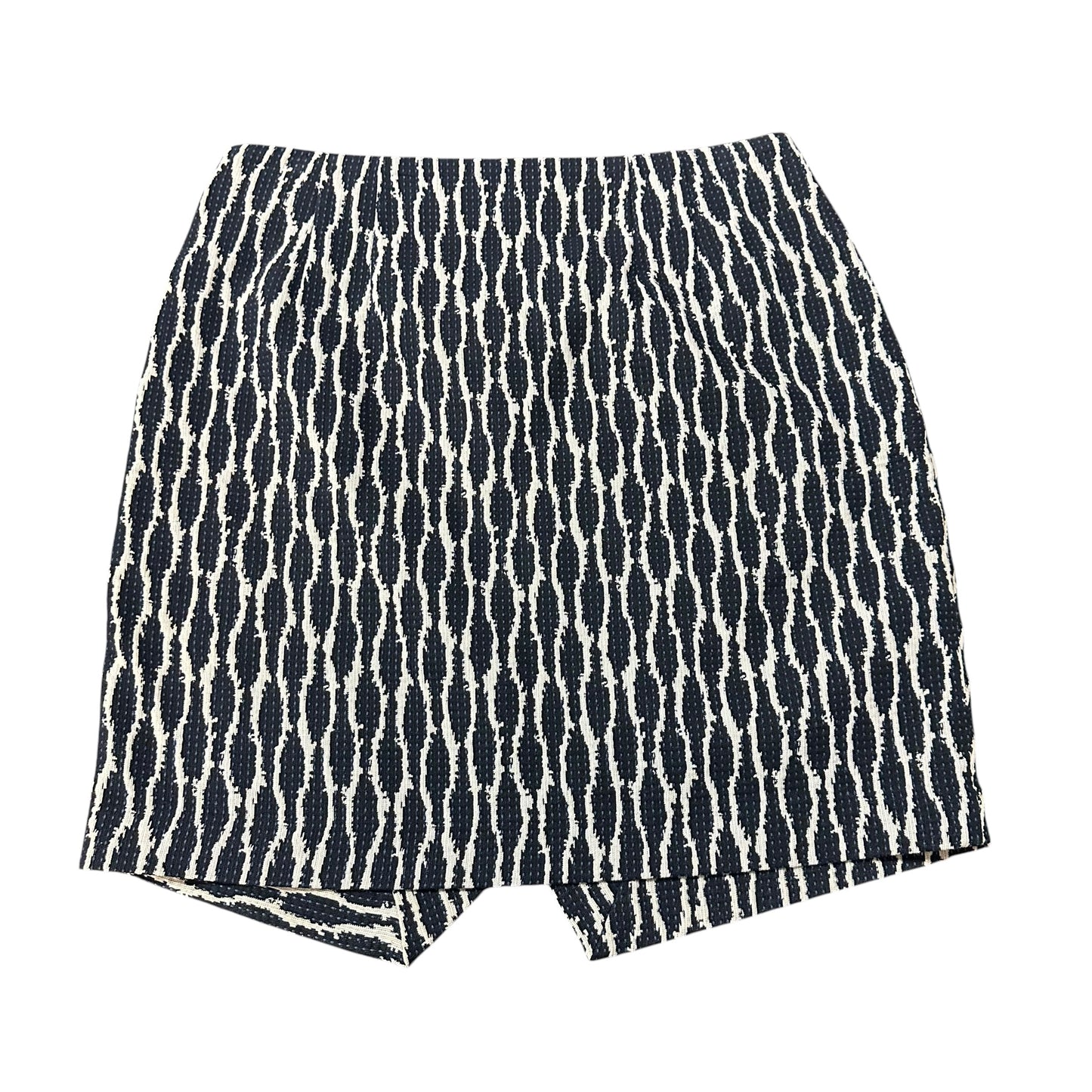 LOFT NAVY WHITE SKIRT 87 MEDIUM PETITE