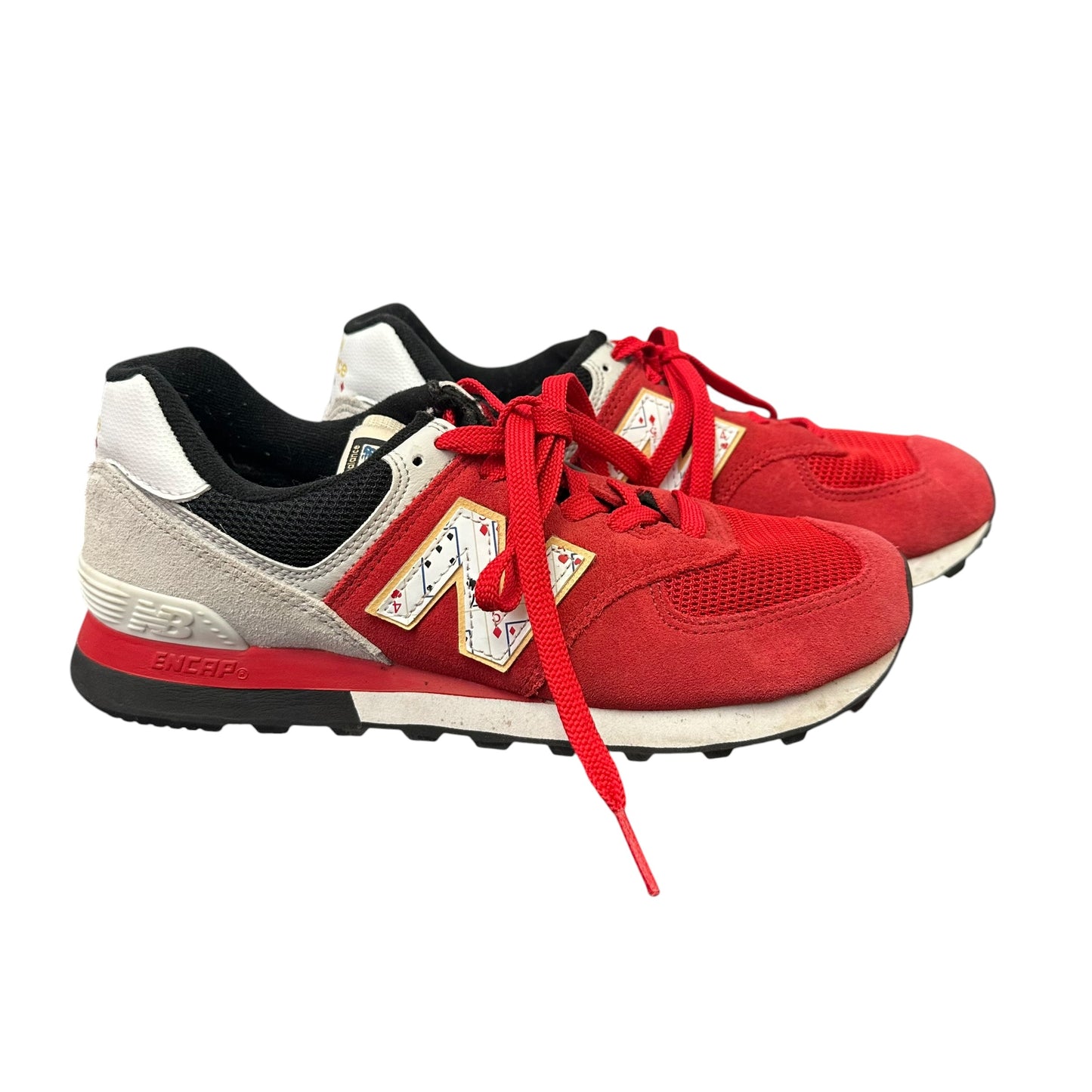 NEW BALANCE PLAYING CARD RED SNEAKERS 263 SZ 8