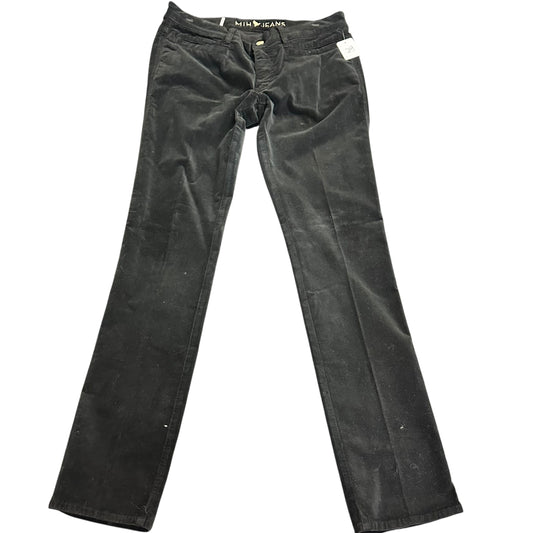 MIH JEAN BLACK VELVET PANTS 249 SZ 30