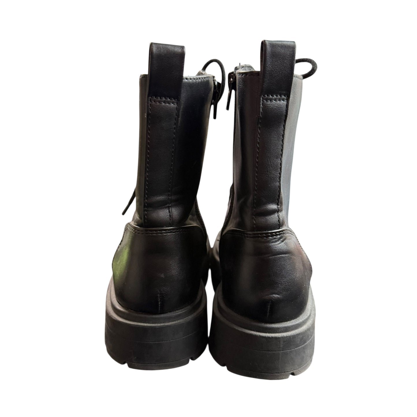 NOBO BLACK LUG SOLE COMBAT BOOTS 100 SZ 9