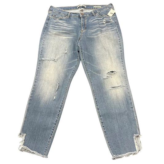 CODE BLUE HIGH RISE DENIM JEANS SKINNY ANKLE 169 SZ 14