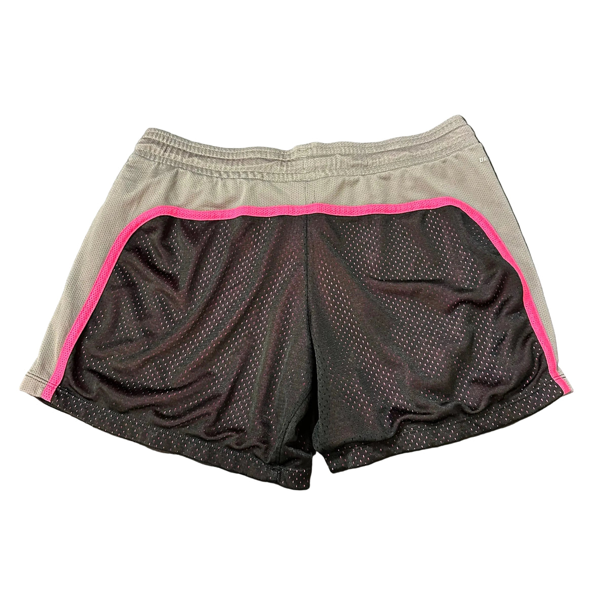 NIKE DRI FIT PINK BLACK MESH SHORTS NO LINER 156 LARGE