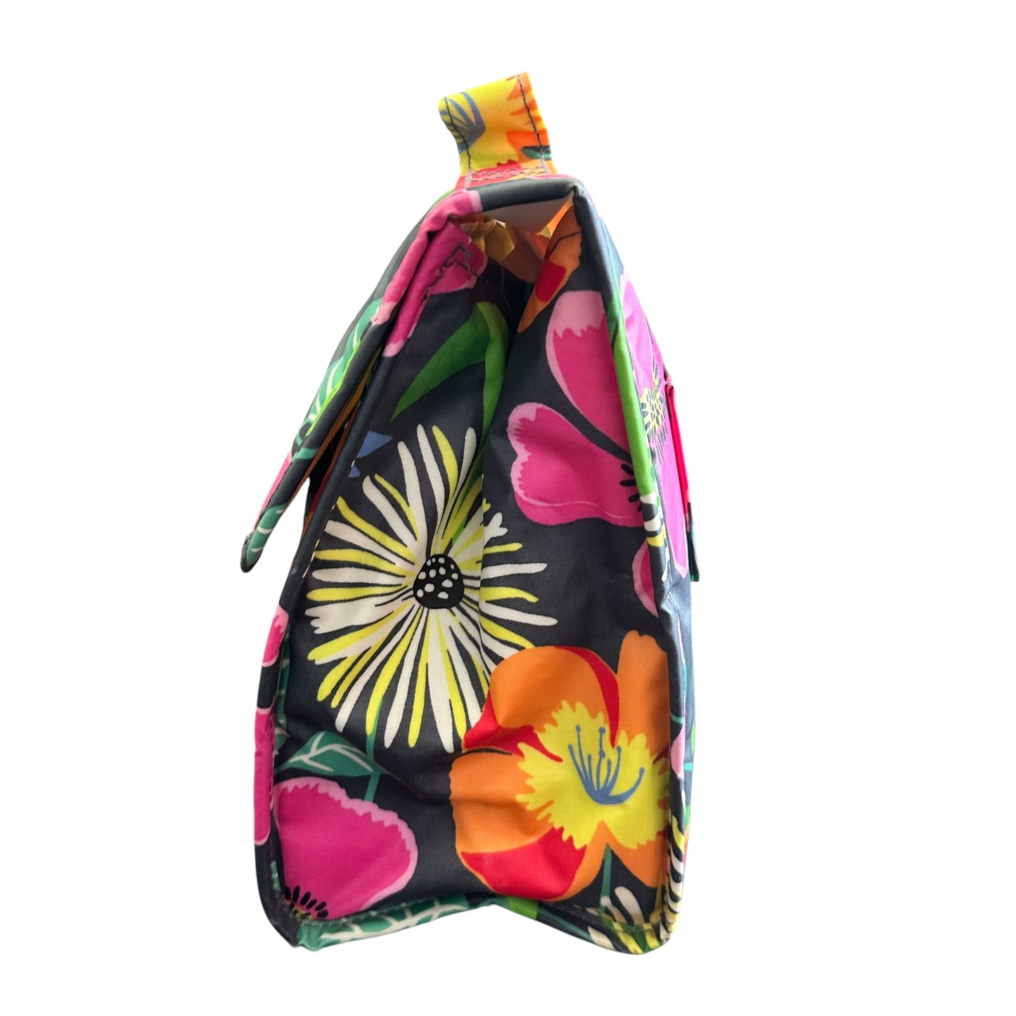 VERA BRADLEY FLORAL GRAY LUNCH BOX 258 OS