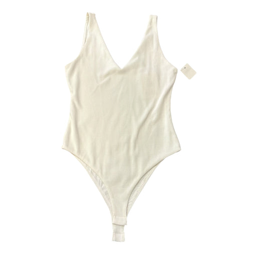 GB BEIGE RIBBED BODYSUIT 27 NWT SMALL
