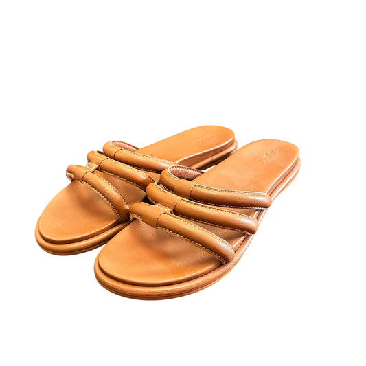 OLUKAI TIARE SLIDE SANDALS BROWN NWB 244 SZ 11