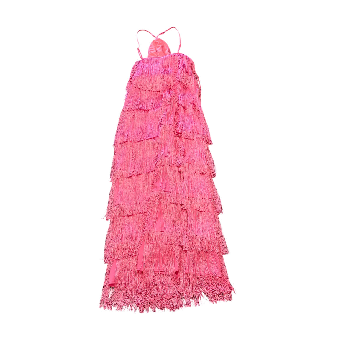 SHOW ME YOUR MUMU PINK TASSEL DRESS 123 XXL