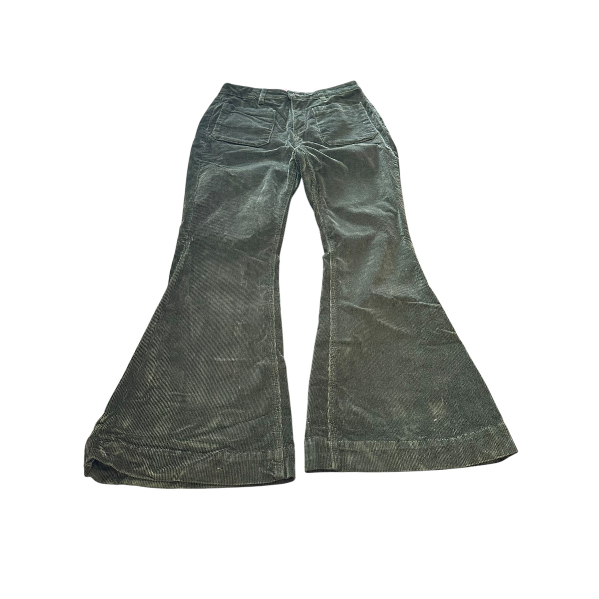 A. LOVES A DARK GREEN CORDUROY PANTS 100 SZ 12