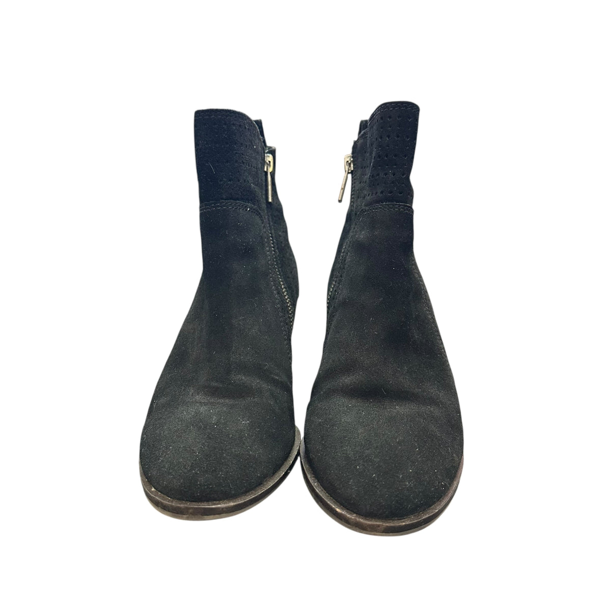 LUCKY BRAND BLACK ANKLE BOOTIES LASHIYA LEATHER 122 SZ 6.5