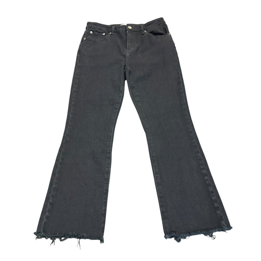 PISTOLA BLACK DENIM JEANS WIDE LEG CROPPED 38 SZ 27