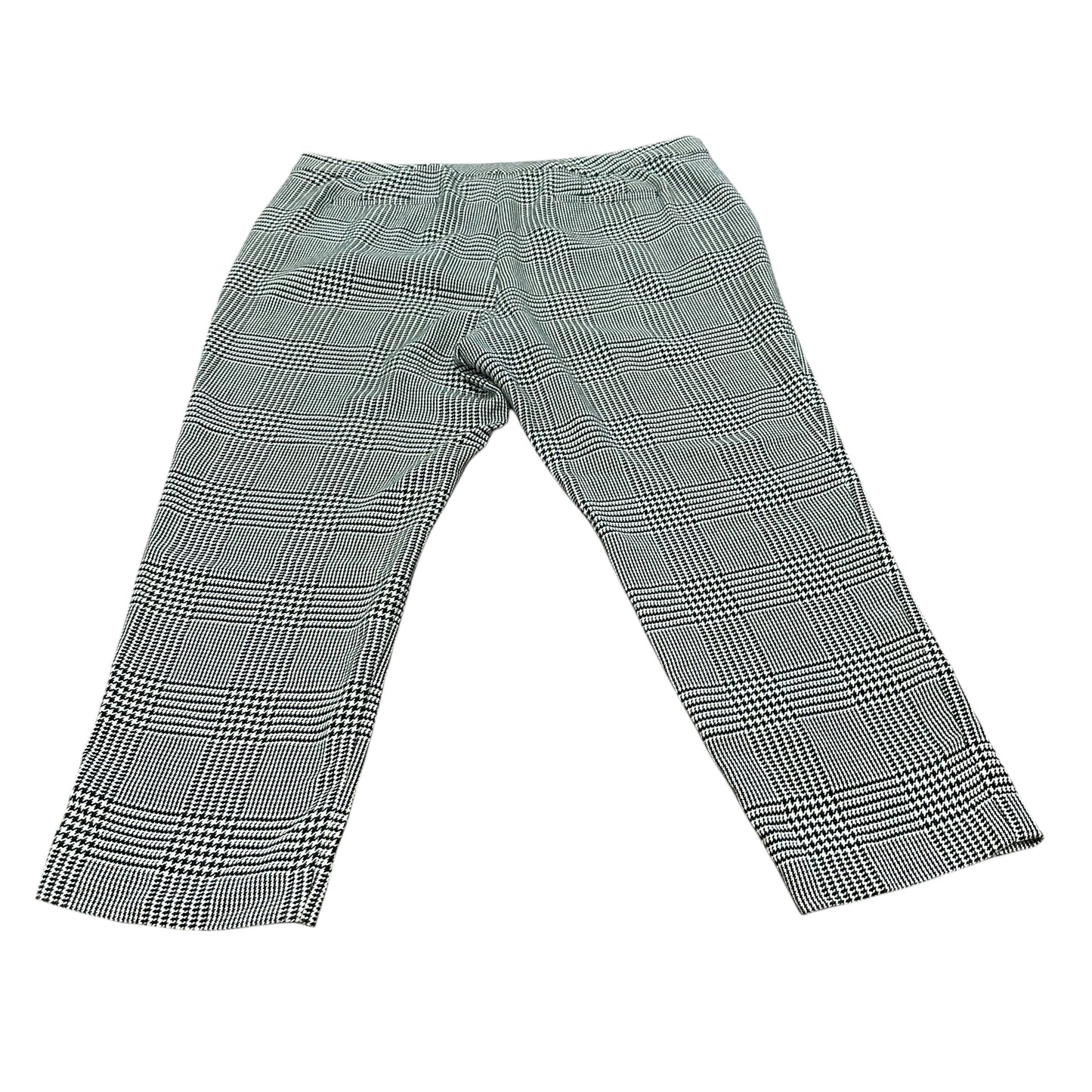 RALPH LAUREN BLACK WHITE HOUNDSTOOTH PANTS 45 Sz 18W