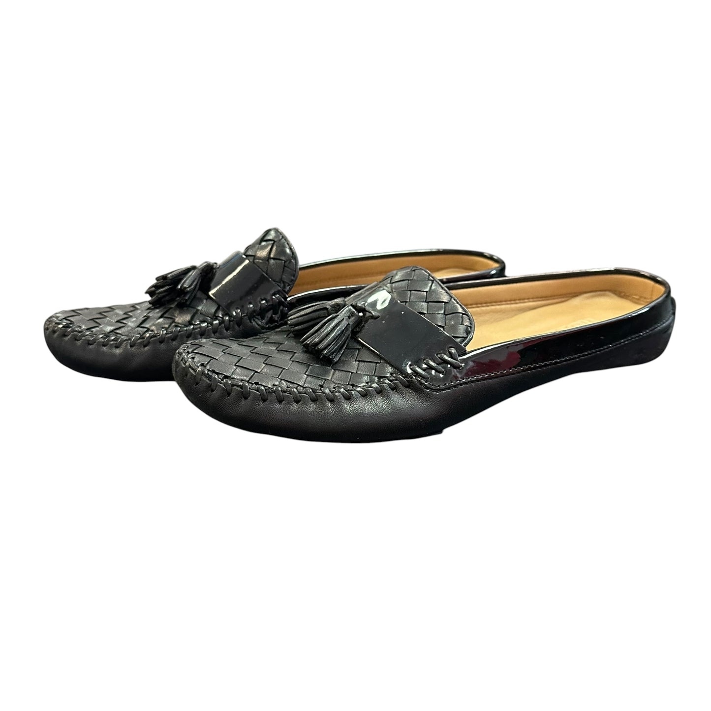 ROBERT ZUR PALOMA BLACK SLIP ON MULES SHOES 213 SZ 10