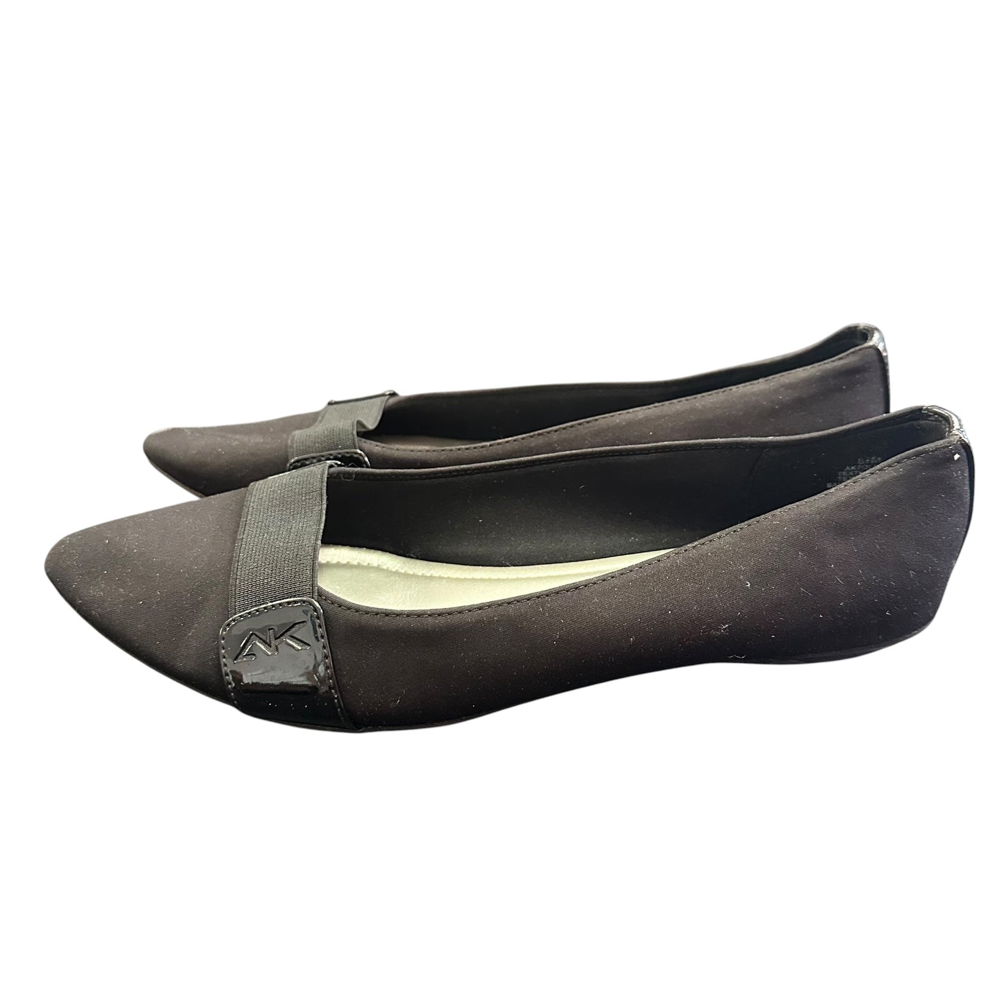 ANNE KLEIN AK SPORT BLACK FLATS 219 SZ 8.5