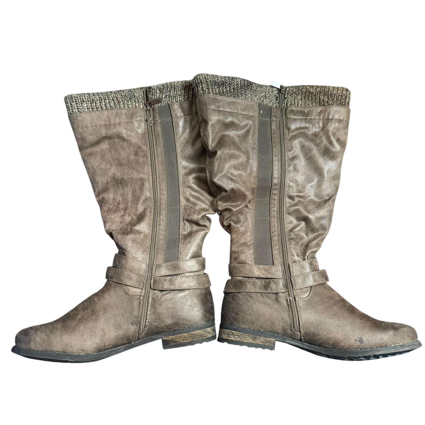 TORRID BROWN SLOUCHY KNEE HIGH BOOT 244 SZ 10.5
