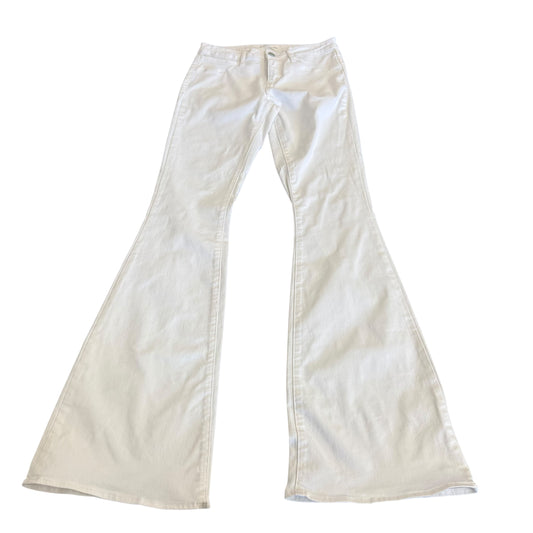 ARTICLES OF SOCIETY WHITE DENIM FLARE JEANS 100 SZ 26