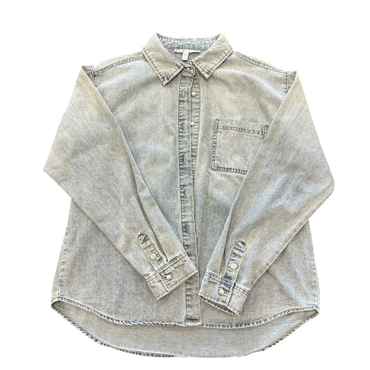 SEVEN BLUE JEAN BUTTON UP PEARL BUTTONS 39 MEDIUM