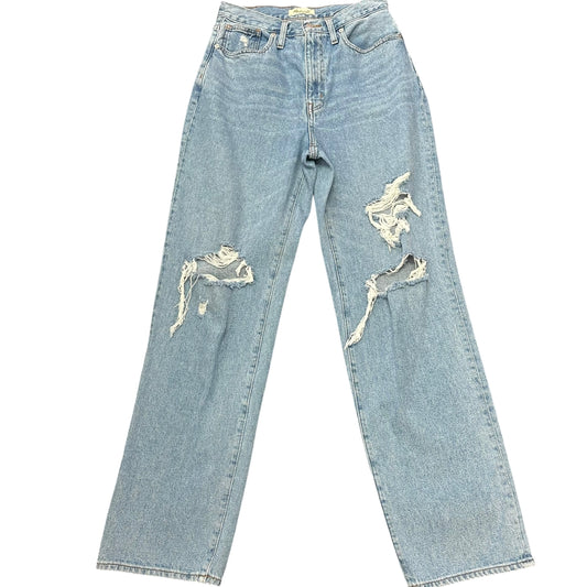 MADEWELL BAGGY STRAIGHT JEANS BLUE DENIM 100 SZ 6/27