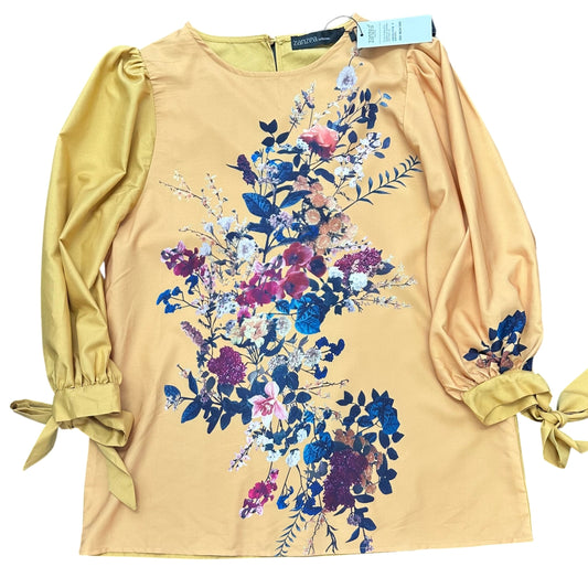 ZANZEA MUSTARD YELLOW LONG SLEEVE BLOUSE NWT 282 MEDIUM