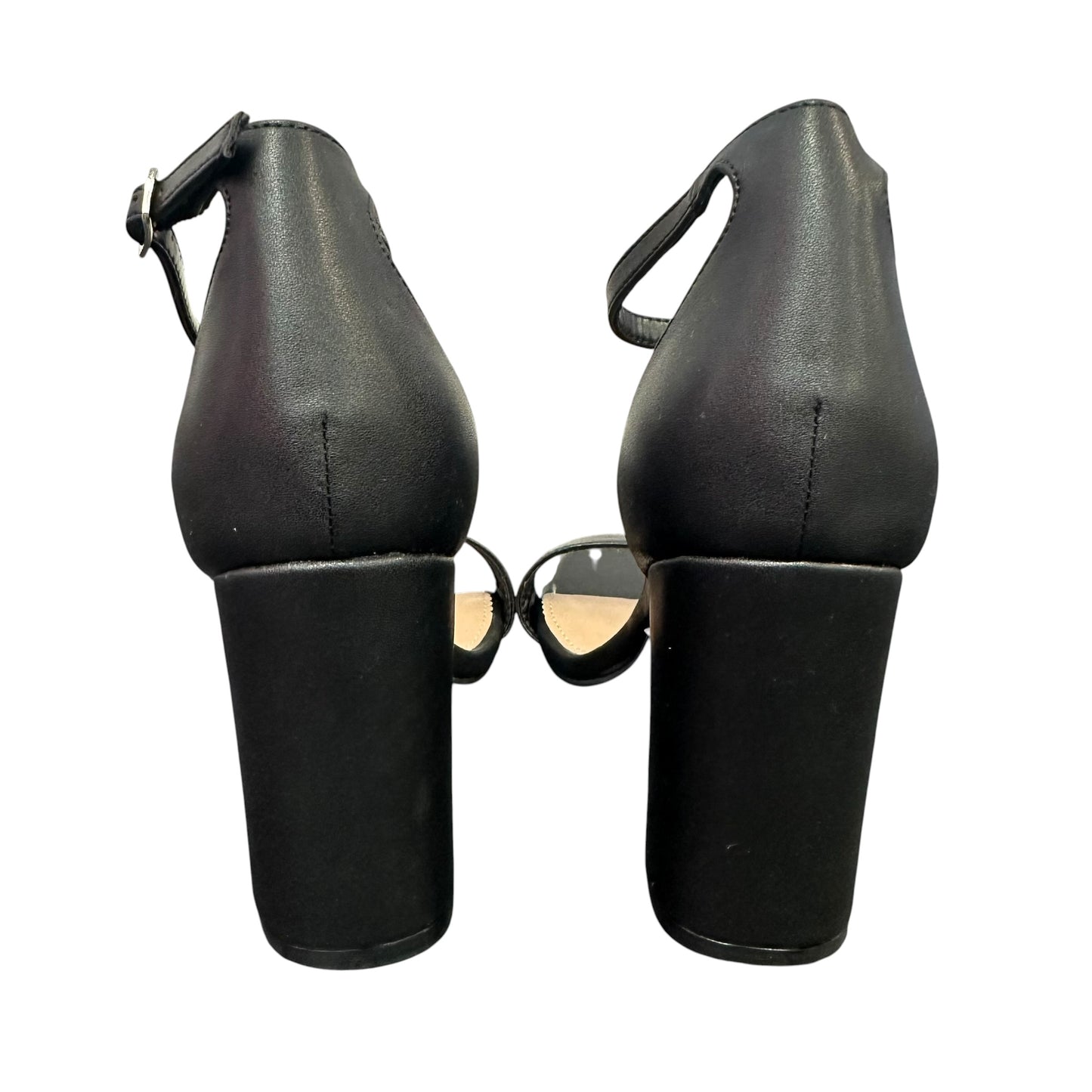 MADDEN GIRL BLACK BLOCK HEEL ANKLE STRAP NWT 239 SZ 8