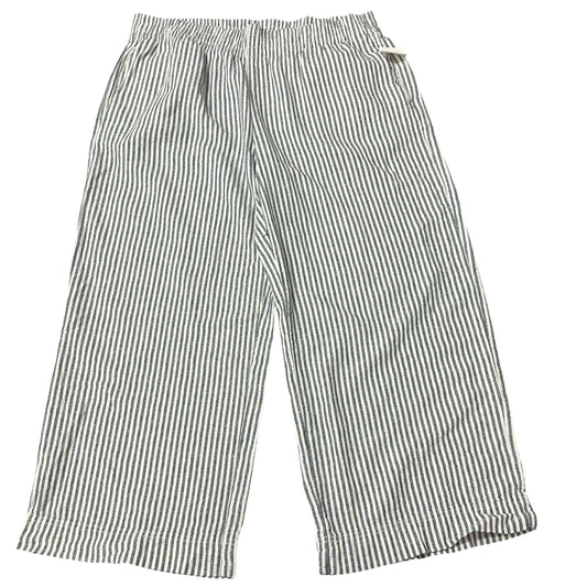 OLD NAVY HIGH RISE WIDE LEG STRIPED PULL ON PANTS 270 LARGE PETITE