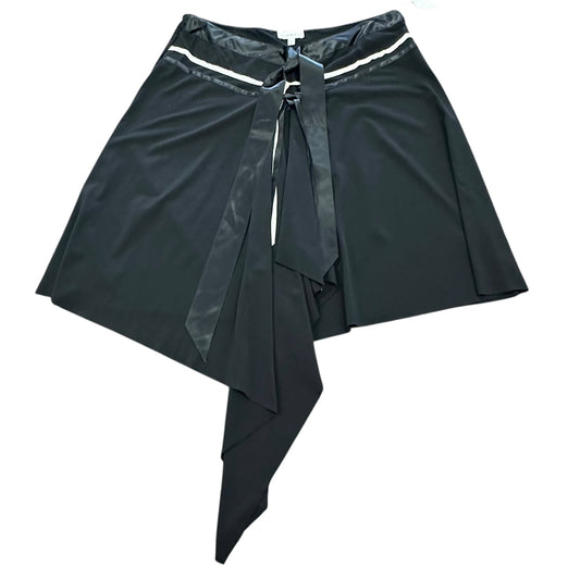 CHARLOTTE RUSSE BLACK ALINE SKIRT 232 LARGE