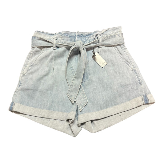EXPRESS SHORTIE EXTREME HIGH RISE BLUE DENIM SHORTS NWT 264 SZ 6