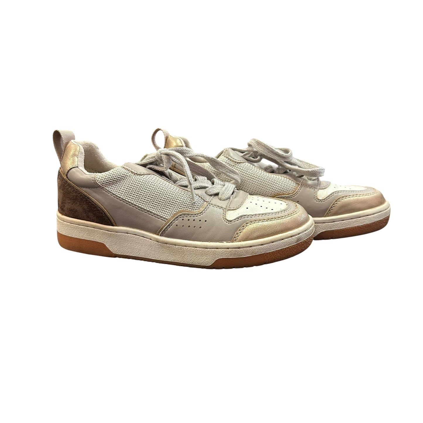 SHU SHOP ROMI TAUPE SUEDE SNEAKERS 122 SZ 6.5