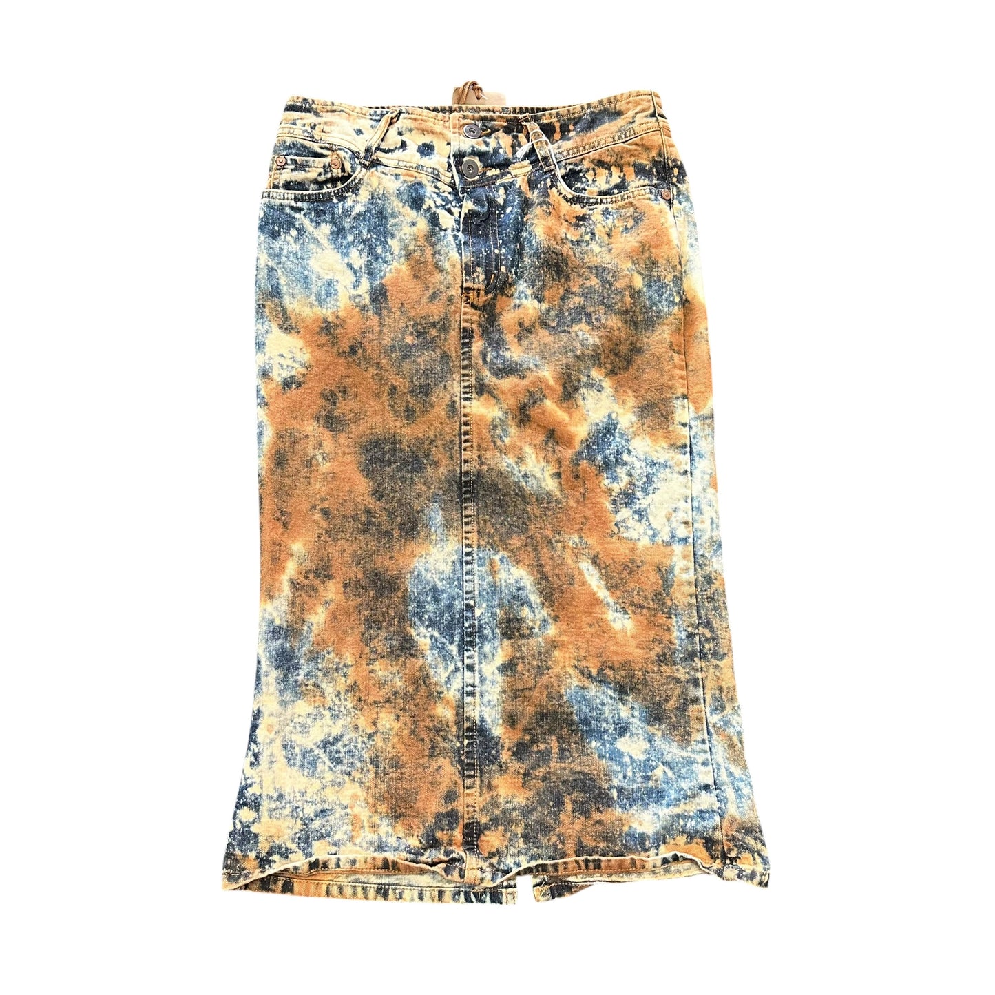 G BRAND ACID WASH KNEE LENGTH SKIRT NWT 100 SZ 29