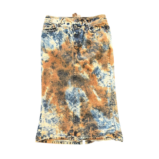 G BRAND ACID WASH KNEE LENGTH SKIRT NWT 100 SZ 29