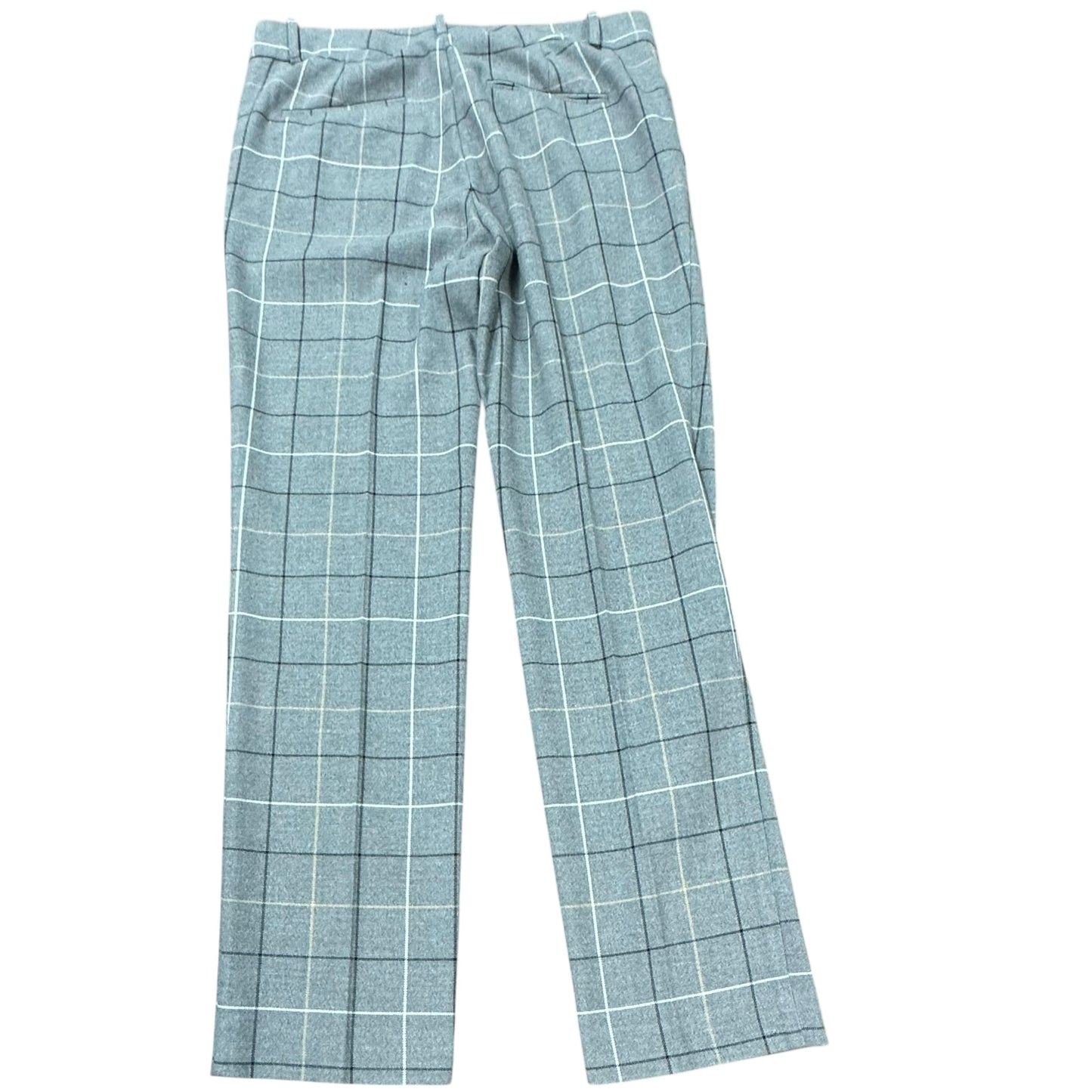 ANN TAYLOR GRAY PLAID TROUSERS 228 Sz 6