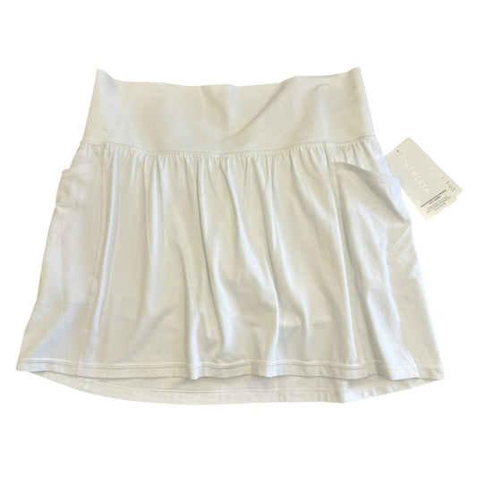 WHITE ATHLETA SKORT 14 1/2 INCH SALUTATIONS NWT 100 SZ1X