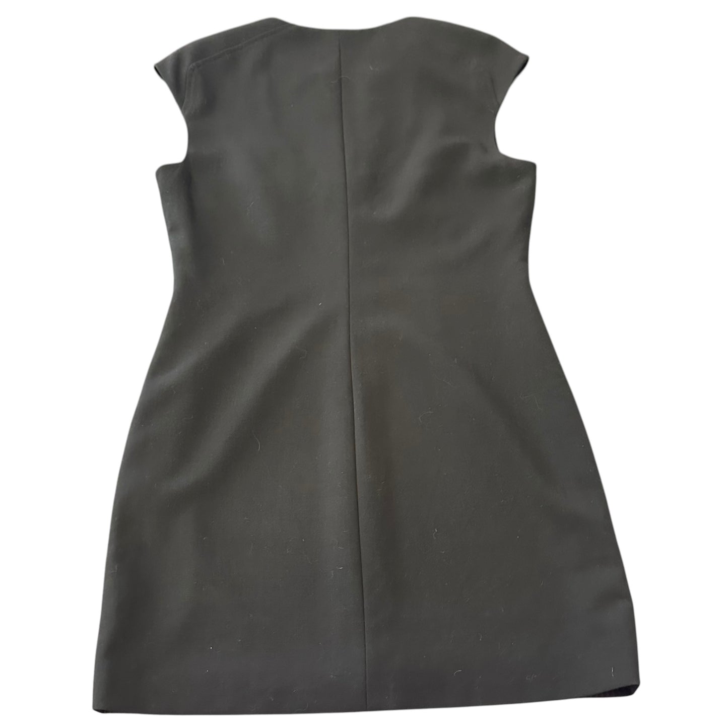 TED BAKER LONDON BLACK DRESS GOLD ZIPPER 100 SZ 10