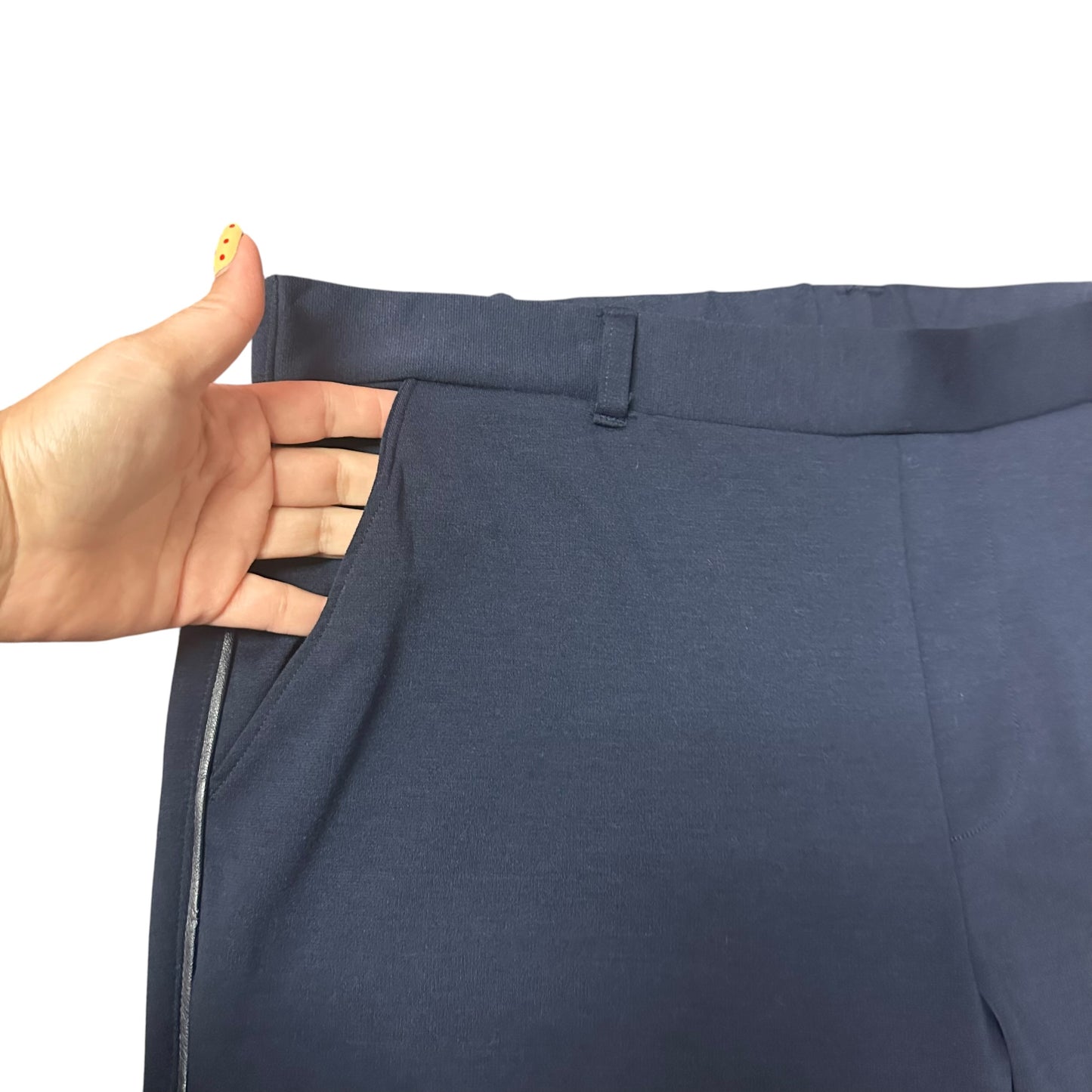 BANANA REPUBLIC NAVY PULL ON TROUSERS 26 SZ 14