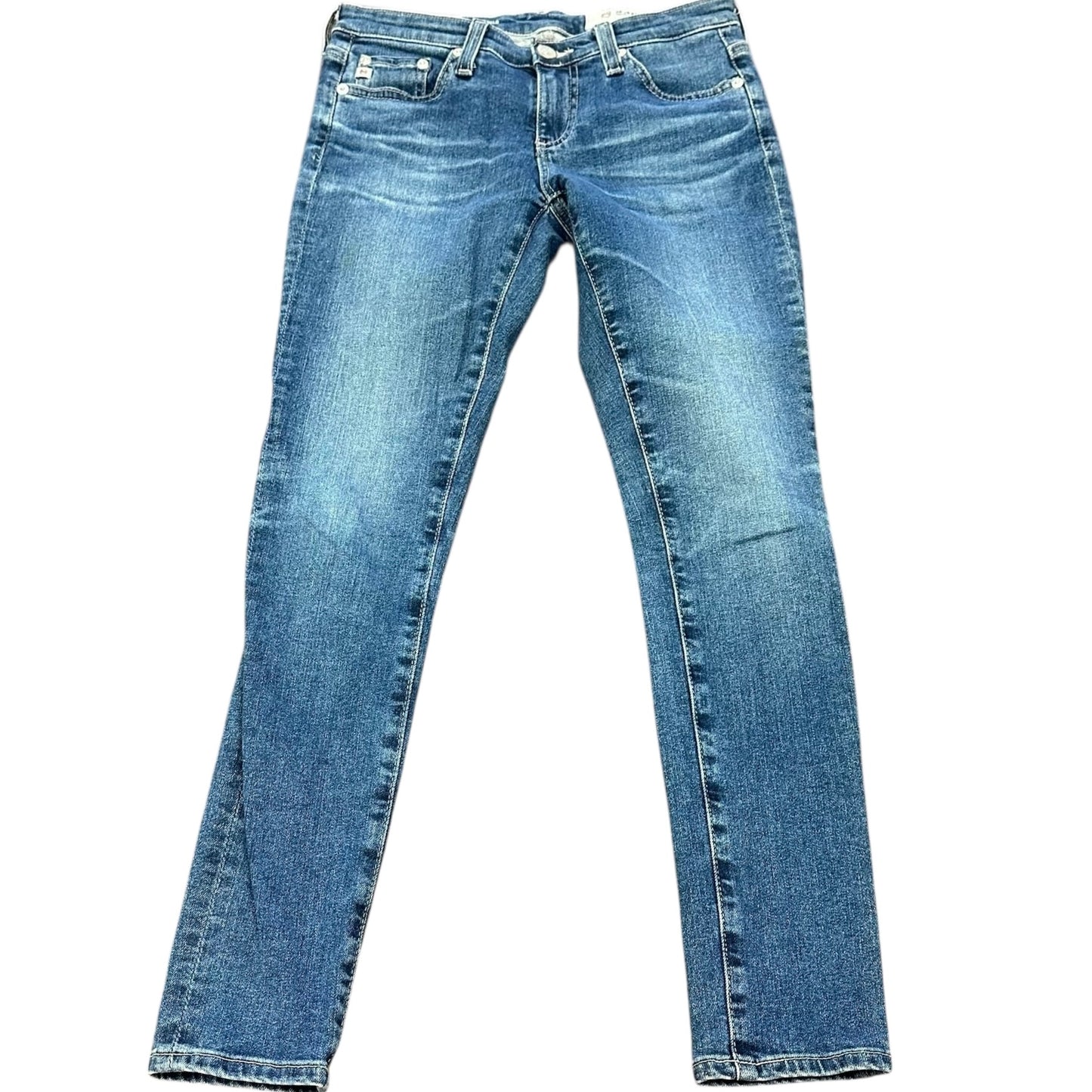 AG DENIM THE LEGGING ANKLE SUPER SKINNY ANKLE 100 SZ 25R