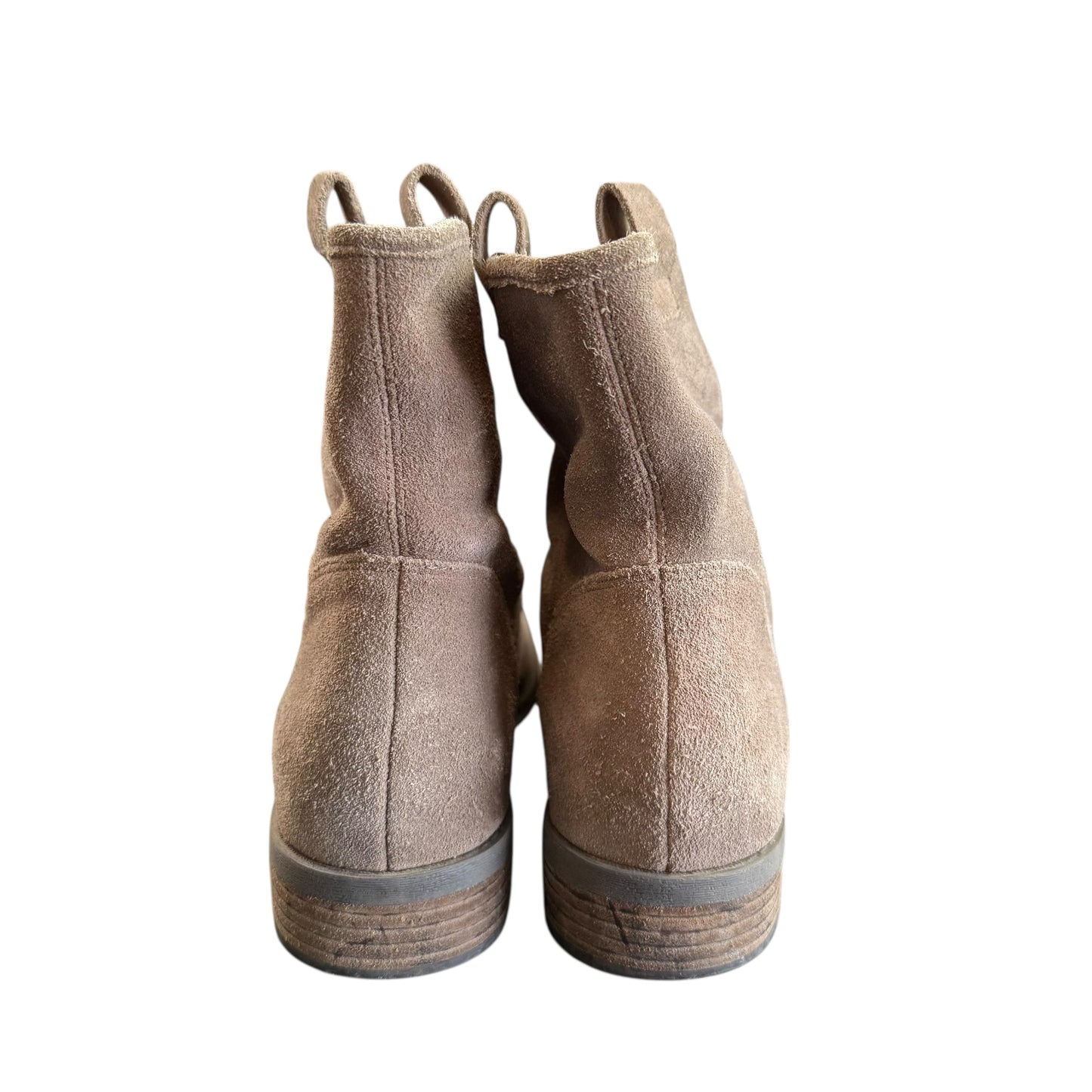 SOLE SOCIETY TAUPE LEATHER BOOTIES 100 SZ 9