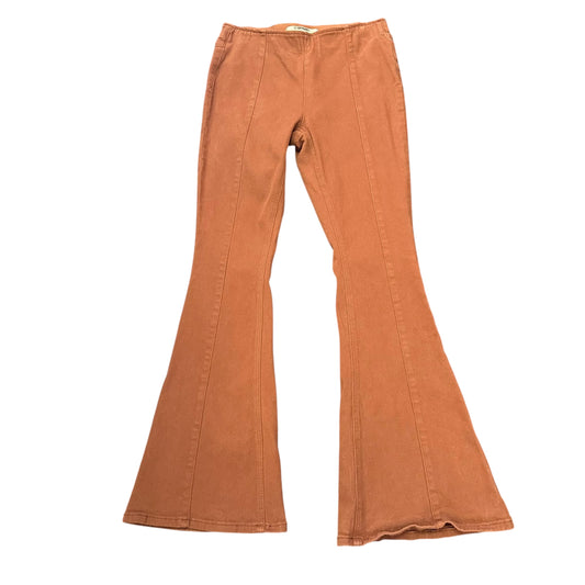 ROCK & ROLL BROWN DENIM PULL ON FLARES 82 SZ 30
