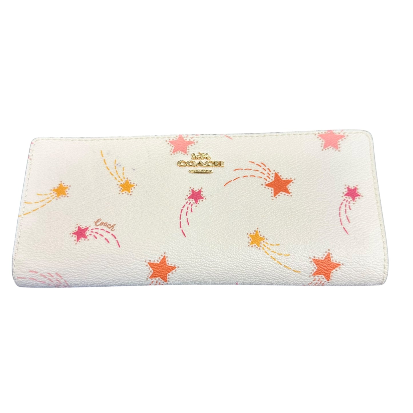 COACH BEIGE STAR WALLET 100 OS