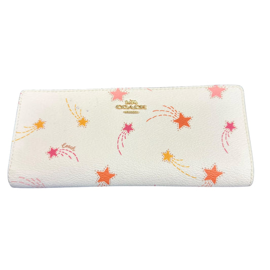 COACH BEIGE STAR WALLET 100 OS