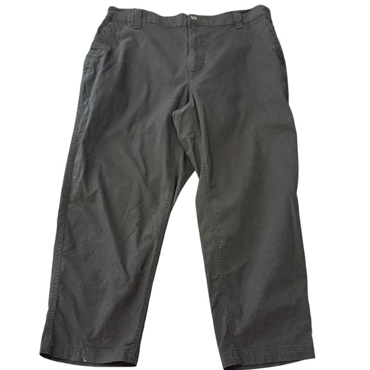 OLD NAVY BLACK CHINO PANTS DRAWSTRING 268 XL
