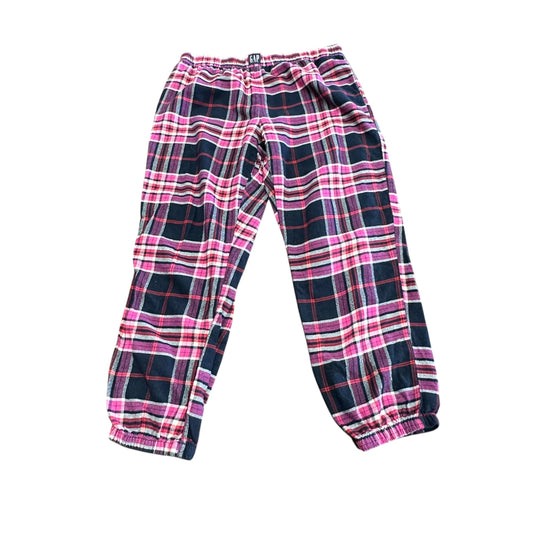 LOVE BY GAP NAVY PINK FLANNEL PAJAMAS 52 MEDIUM