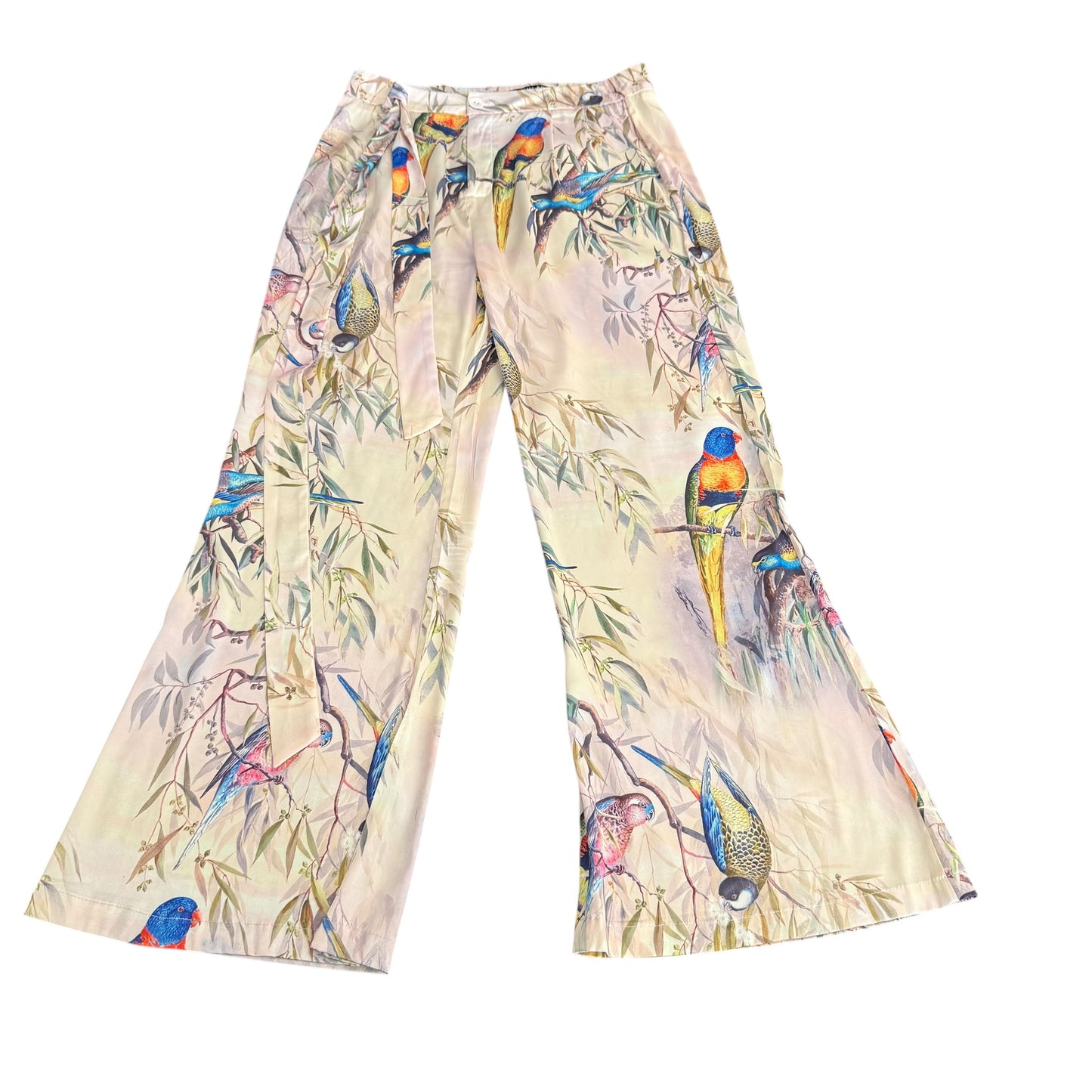 BEULAH PANT SET BEIGE BIRD SATIN MEDIUM 255 MEDIUM