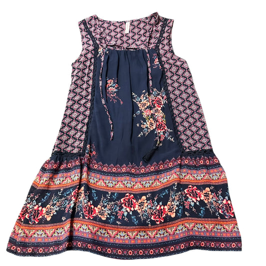 XHILARATION NAVY RED WHITE DRESS 237 SMALL