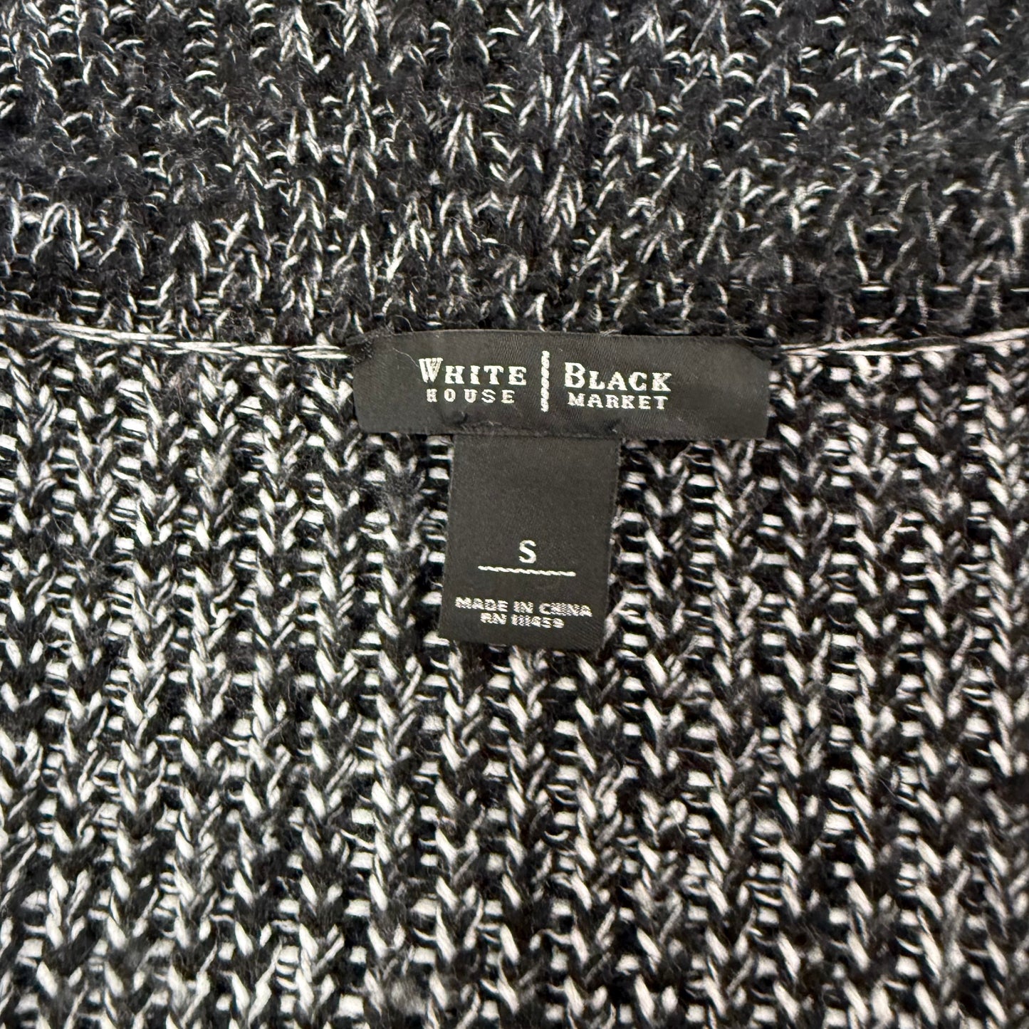 WHITE HOUSE BLACK MARKET OPEN CARDIGAN WOOL BLEND 100 SMALL