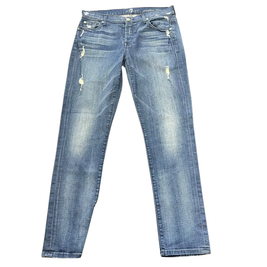 7 FOR ALL MANKIND JOSEFINA SKINNY BOYFRIEND JEANS 249 SZ 28