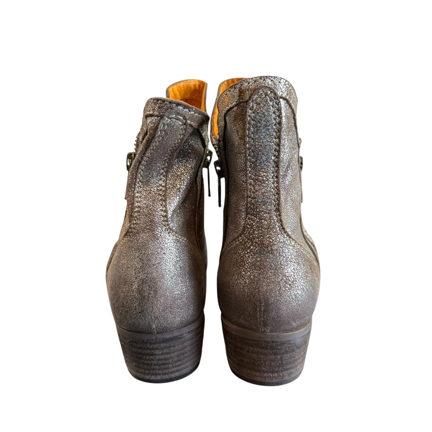 SEYCHELLES LUCKY PENNY PEWTER SILVER BOOTIES 100 SZ 7.5