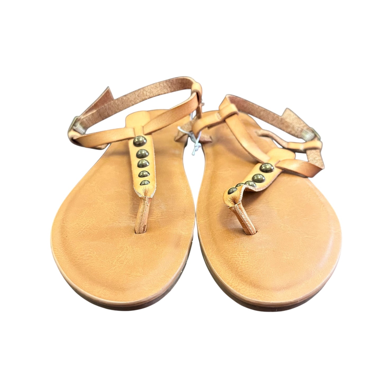 UNIVERSAL THREADS BROWN STUDDED SANDALS NWT 100 SZ 6.5