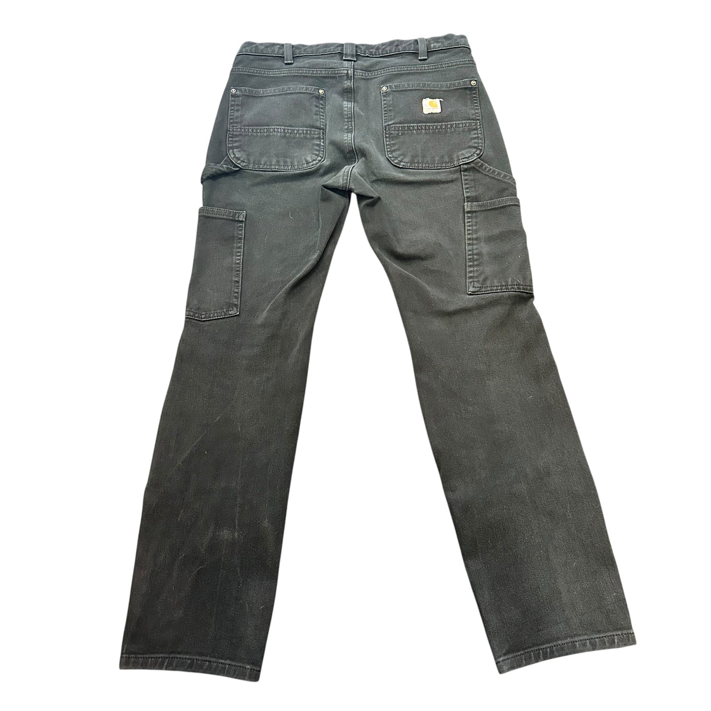 CARHARTT RELAXED FIT BLACK CARPENTERS PANTS 26 SZ 6